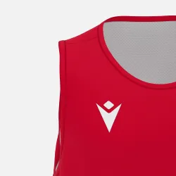 Débardeur basket réversible Macron X500 - coloris rouge/blanc
