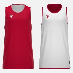 Débardeur basket réversible Macron X500 - coloris rouge/blanc