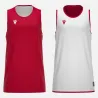 Débardeur basket réversible Macron X500 - coloris rouge/blanc