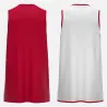 Débardeur basket réversible Macron X500 - coloris rouge/blanc